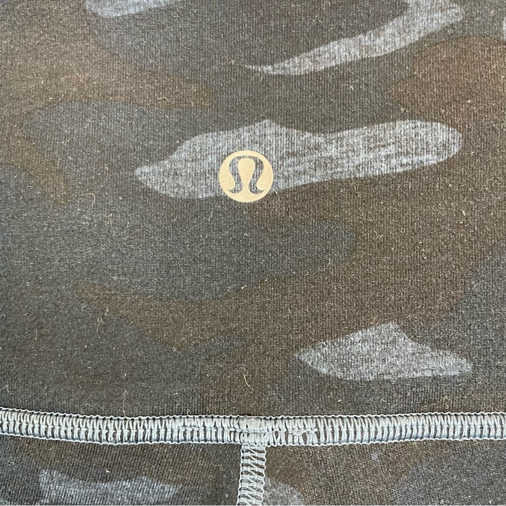 Lululemon WunderUnder Blue Camo Yoga Exercise Pants - Picture 5 of 8